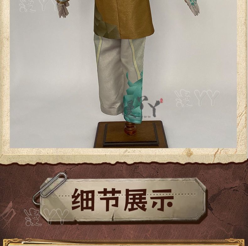 Identity V Aesop Carl Embalmer Cosplay Costume Shirt vest jacket scarf gloves handsome suit party carnival Man Woman uniform
