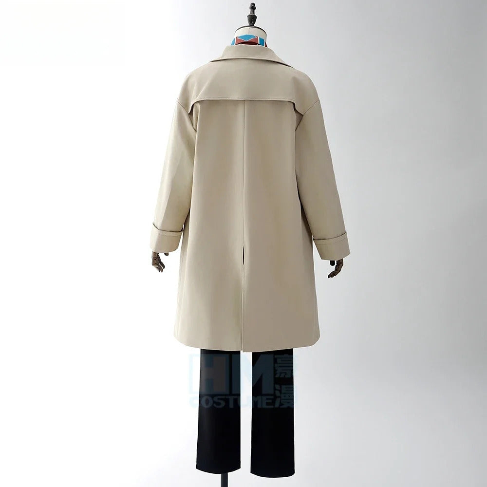 Anime Sakamoto Days Yoichi Nagumo Cosplay Costume Beige Trench Coat Shirt Assassin Taro Sakamoto Halloween Party Women Men