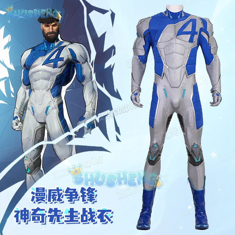 Mister Fantastic Cosplay Costume Reed Richards Uniform Halloween Carnival Party Christmas Play Role Clothes Clothing for Men