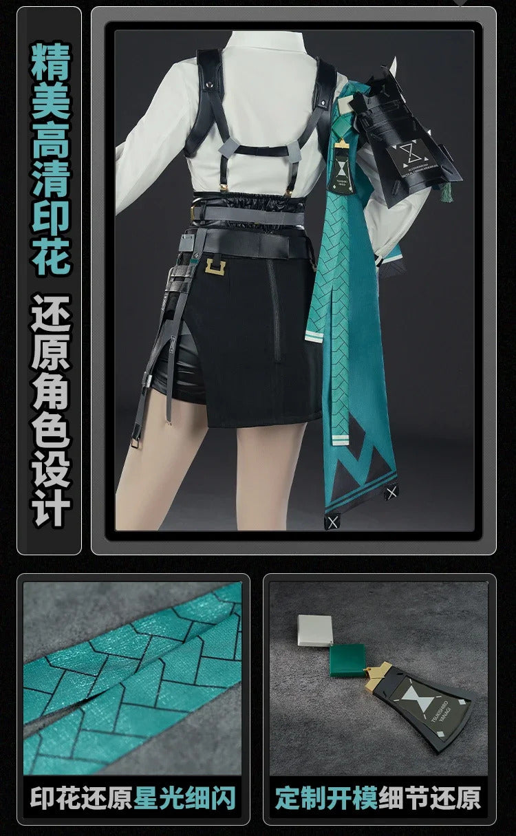 Game Zenless Zone Zero Tsukishiro Yanagi Cosplay Costume Uniform Halloween Carnival Party Christmas Play Role Clothes Clothing