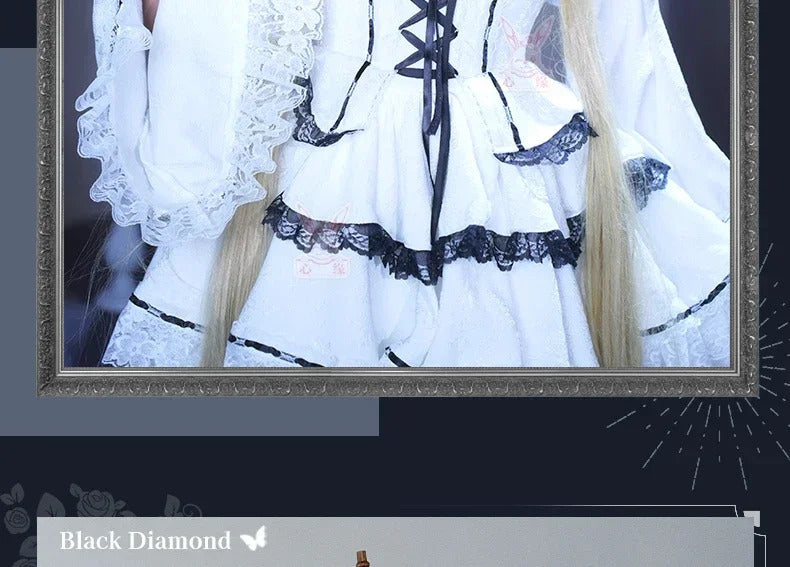 Tsukiyomi Utau Anime Shugo Chara Cosplay Costume Halloween Carnival Sweet Gothic Dress Wig Women Lolita Prop Accessories Uniform