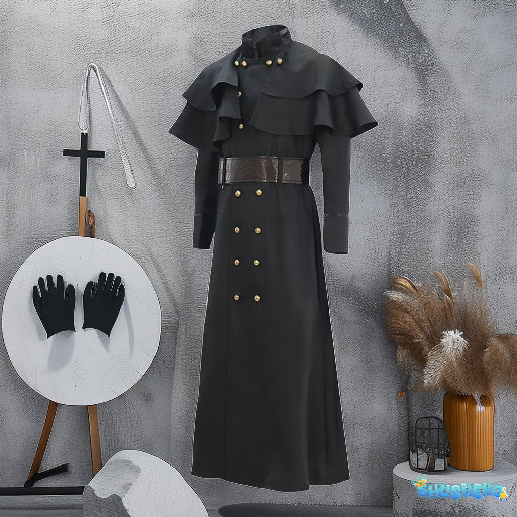 Plague Doctor Cosplay Dress Set Halloween Cosplay Costume Medieval Punk Birdman Masquerade Party Costume Props Female