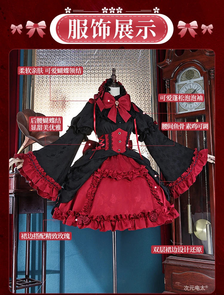 Anime Re:Zer Ram Cosplay Garage Kit Costume Halloween Party Sweet Lolita Dress Accessories Props Wig Set Woman Man MaidUniform