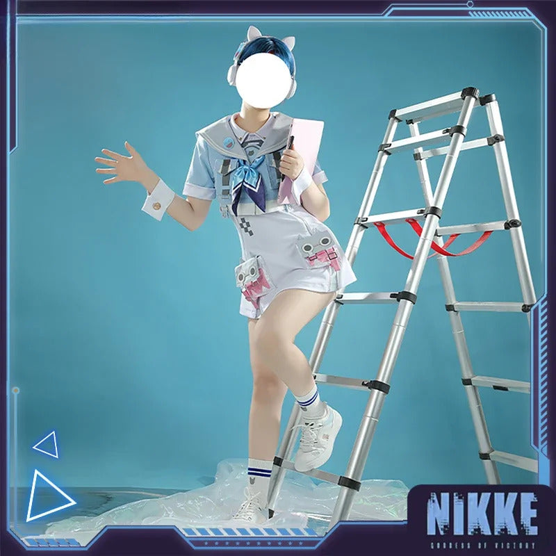 Shusheng-R NIKKE:The Goddess of Victory Shufutty Cosplay Costume Halloween Sweet sailor suit jacket dress socks tie accessories JK uniform