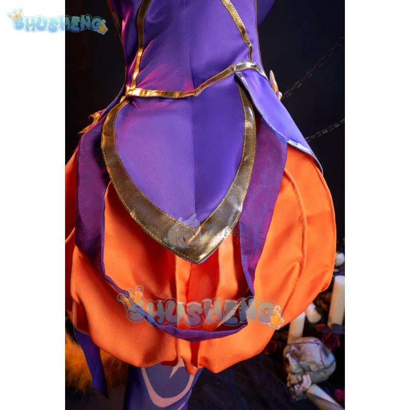 Game Lol Neeko Cosplay Costume Ears, hats, tail,accessories Halloween party funny and cute uniform Neeko Woman Man Set