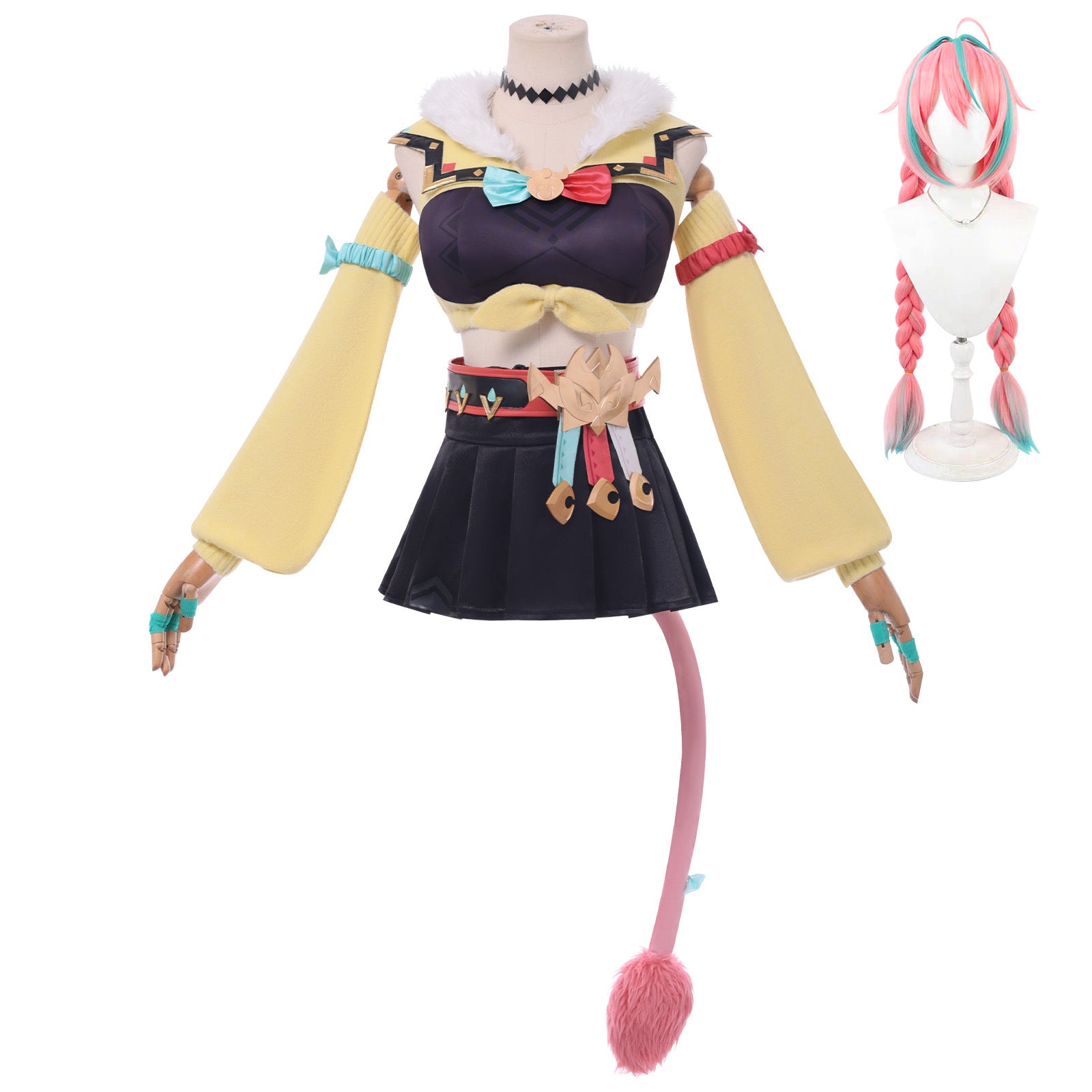Hot Game Genshin Impact Varesa Cosplay Costume Anime Clothes Cute Dress for Women Girls Uniform Wig Shoes Halloween Role Party
