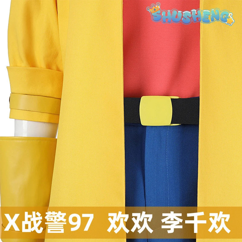 Super Villain Fantasia X 97 Cosplay Jubilee Cosplay Costume Disguise For Girls Women Adult Coat PantsHalloween Carnival Suit