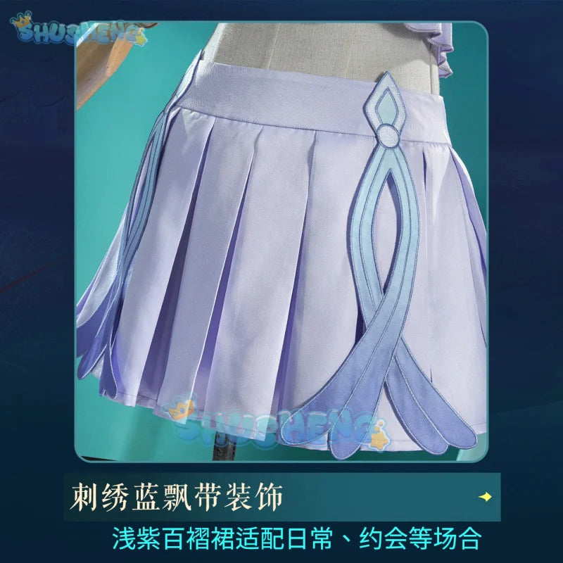 Yae Miko Sangonomiya Kokomi Cosplay Costume Genshin Impact Uniform Halloween Carnival Party Christmas Play Role Clothes Clothing