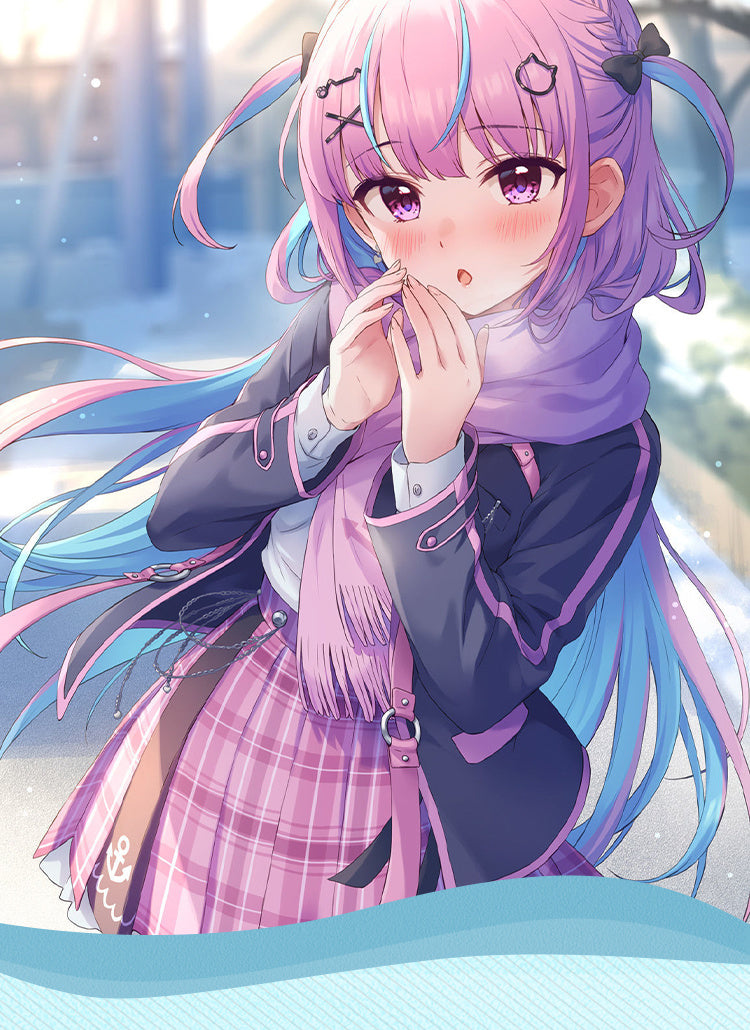 Anime Virtual YouTuber VTuber Minato Aqua Cosplay Costume Hololive Girls Aqua JK Pink School Uniform Cute Bowknot Halloween Suit