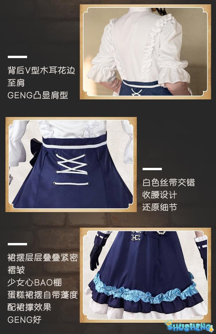 Anime Game Identity V Gardener Emma Woods Lolita Dress Lovely Uniform Cosplay Costume Role Play For Women