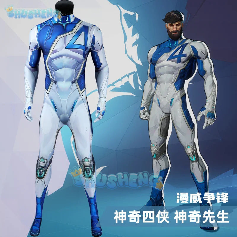 Mister Fantastic Cosplay Costume Reed Richards Uniform Halloween Carnival Party Christmas Play Role Clothes Clothing for Men