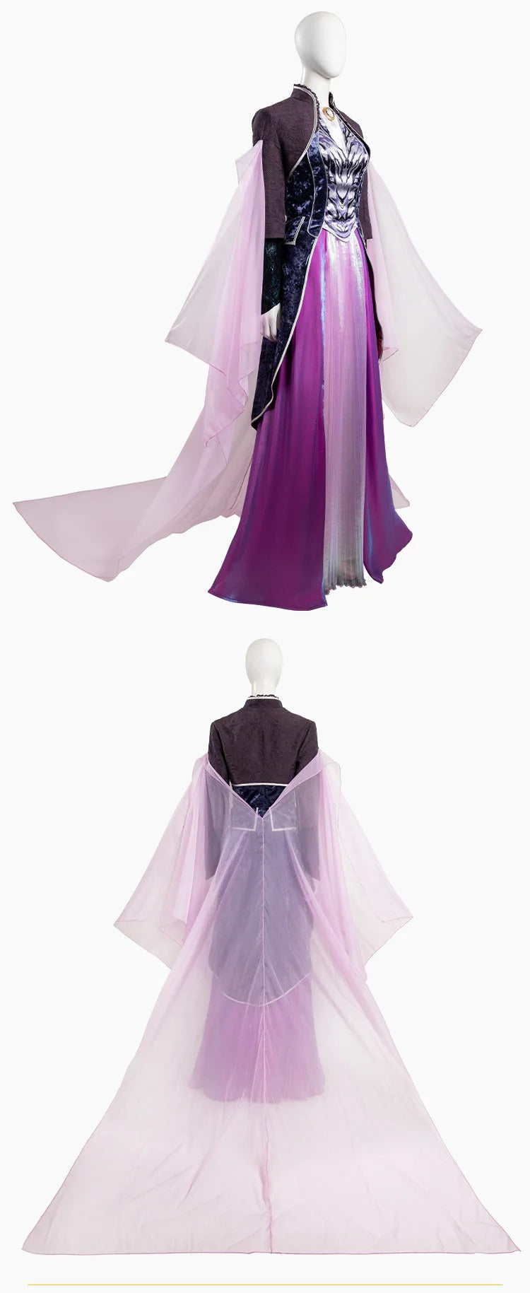 Movie Agatha Harkness Cosplay Agatha Cos All Along Costume New Elegant Dress Coat Shawl Accessories Set Christmas Party Full Set