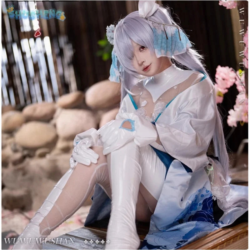 NIKKE:The Goddess of Victory Cinderella Cosplay Costume Halloween Party Elegant Kimono Dress Props Wig Gloves Woman New Uniform