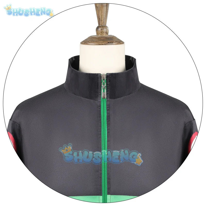 Anime Sakamoto Days Heisuke Mashimo Cosplay Costume Black Green Jacket Pants Halloween Party for Women Men Props Carnival
