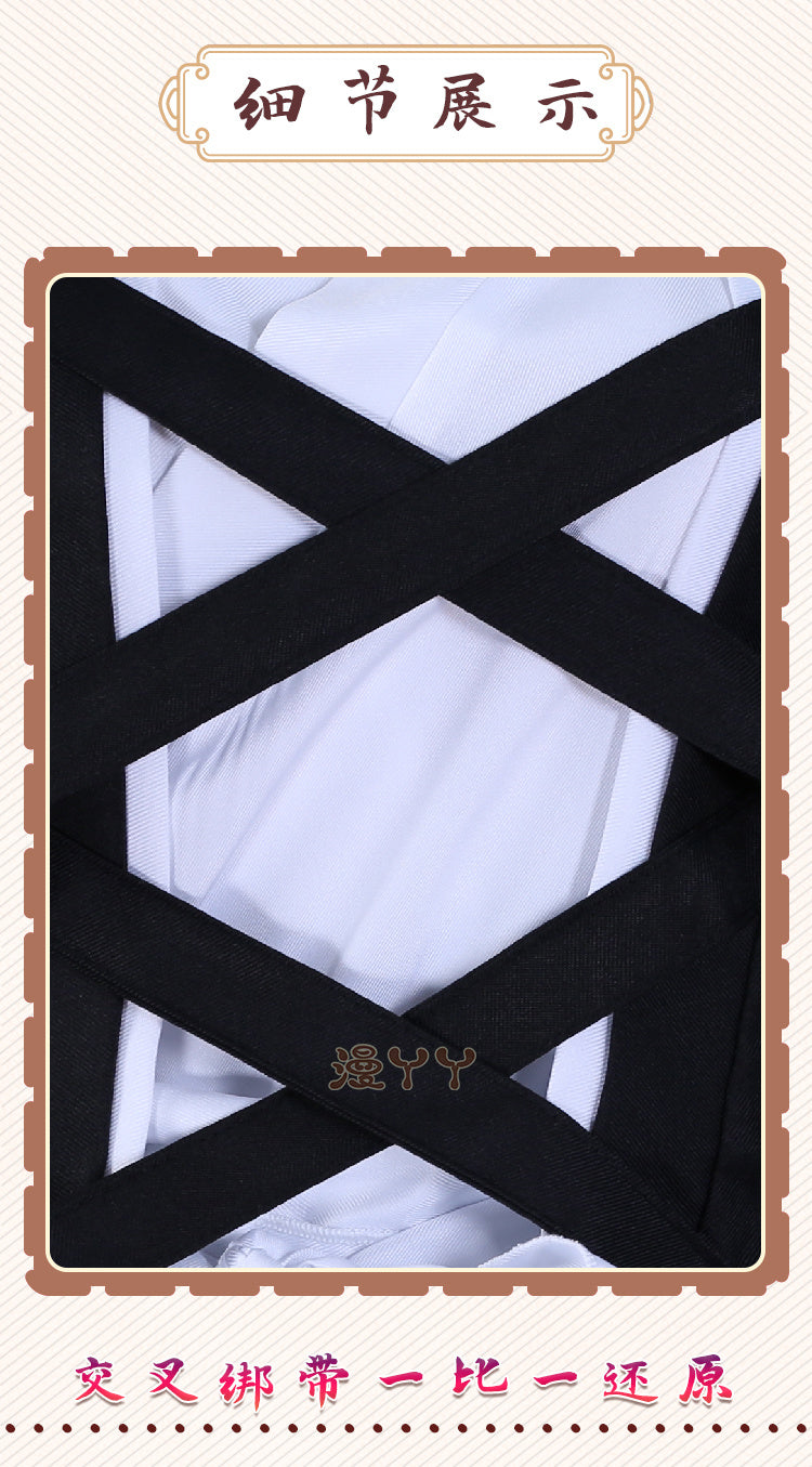 Anime Bleach Kurosaki Ichigo Cosplay Costume Japanese Manga Cosplay Black and White Outfit Halloween Role Play Uniform for Men