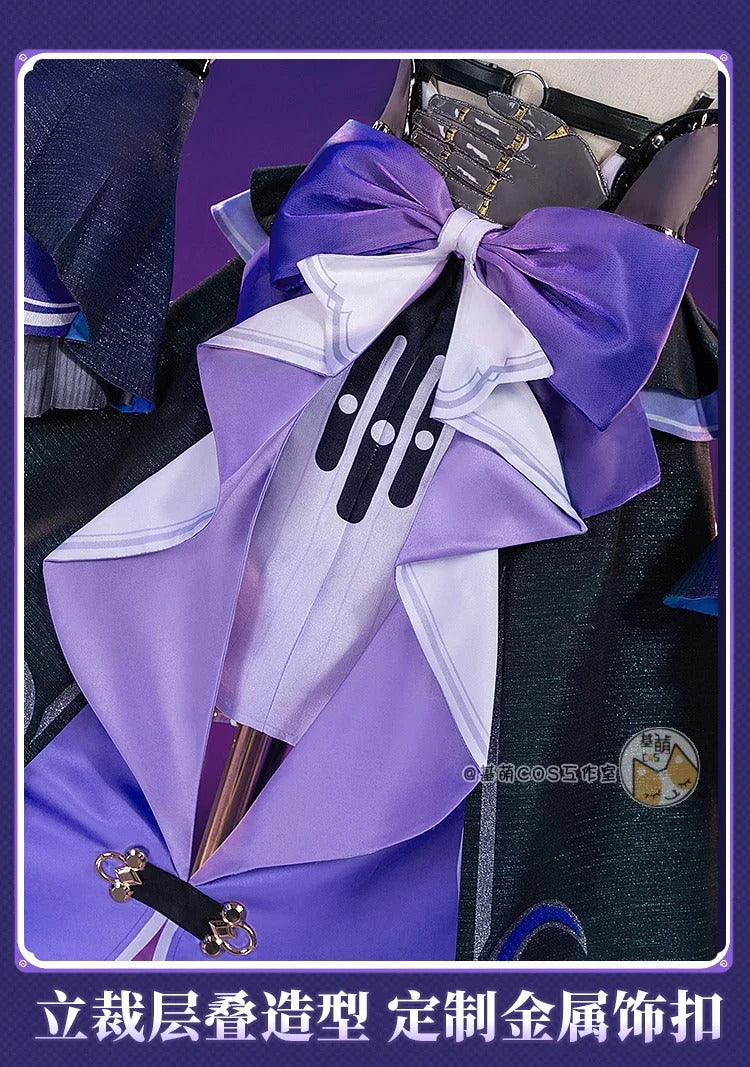 Game Honkai: Star Rail The Herta Cosplay Costume Gorgeous Elegant Combat Uniform Carnival Party Role Play Clothing S-XXL