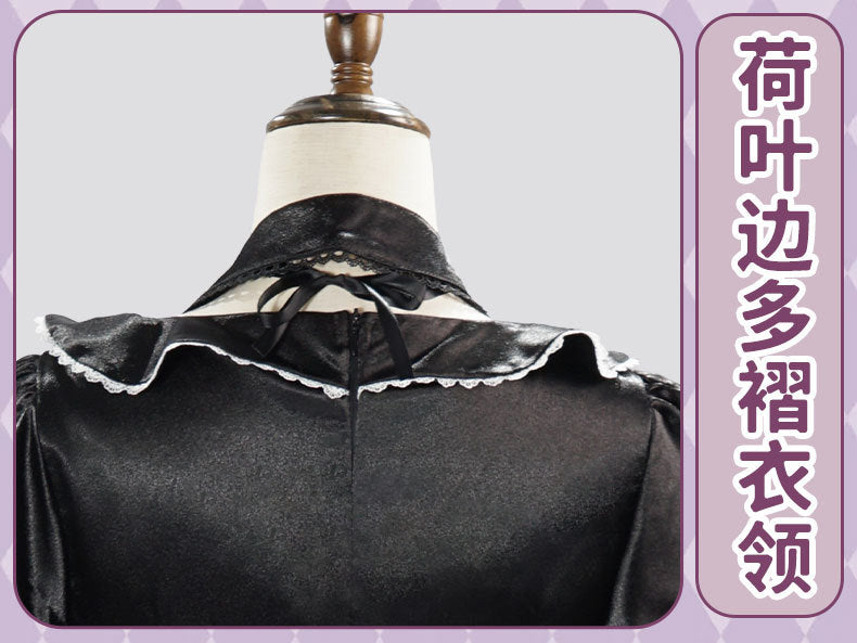 Akemi Homura Black Dress Anime Puella Magi Madoka Magica Cosplay Costume Lolita Dress Party Suit Halloween Uniform