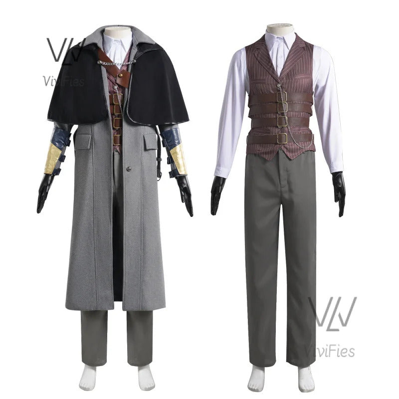 Game Bloodborne Gehrman Cosplay Costume Halloween outfits Women Men New Suit Uniform Accessories and props set in stock