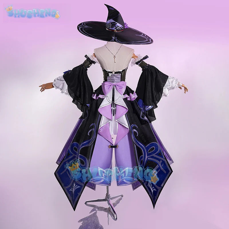Shusheng Honkai Star Rail The Herta Cosplay Costume Dress Hat Uniform Headwear Halloween Party for Women Girls Props Accessory