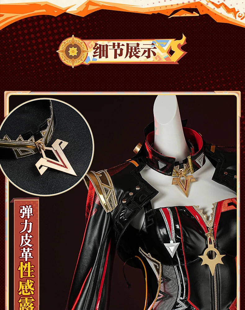 Shusheng Genshin Impact Mavuika Pyro Archon Cosplay Costume Cos Game Anime Party Uniform Hallowen Play Role Clothes Clothing