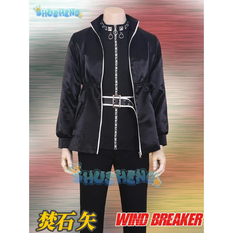 Yamato Endo Cosplay Costume Wig Anime WIND BREAKER Shishitoren Kimono Uniform Jacket Sweater Glasses Choji Tomiyama Halloween
