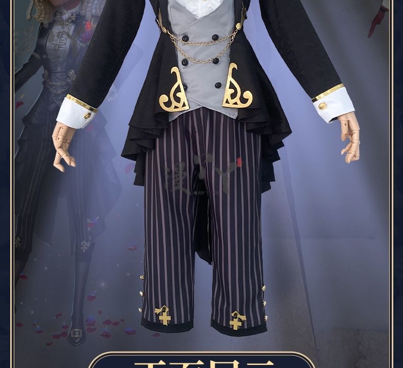 Game Identity V Demi Bourbon Cosplay Costume Barmaid True Proof New Skin Uniforms Costume Suits Black Clothes