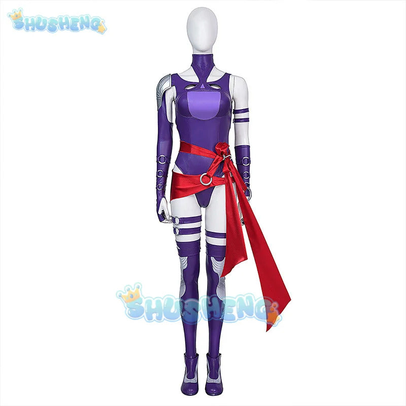 Revanche Psylocke Cosplay Costume Betsy Braddock Uniform Halloween Carnival Party Christmas Play Role Clothes Clothing for Women