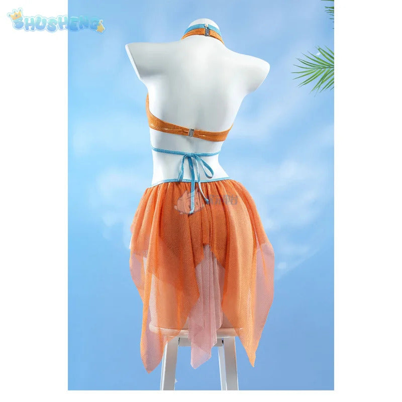 Movie Stella Cosplay Costume Halloween party sexy dress accessories prop set women beach sexy swimsuit Stella uniform