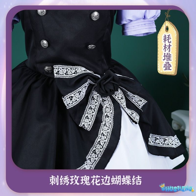 Rikka Takanashi Cosplay Costume Summer Gothic Dress Wig Halloween sweet girl New uniform Hero Cos