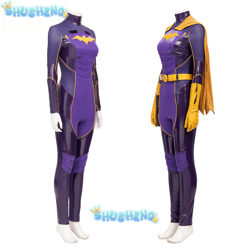 Game Gotham Knights Batgirl Cosplay Costumes Woman Superhero Zentai Suit Halloween Bodysuit Adults Outfit Jumpsuit