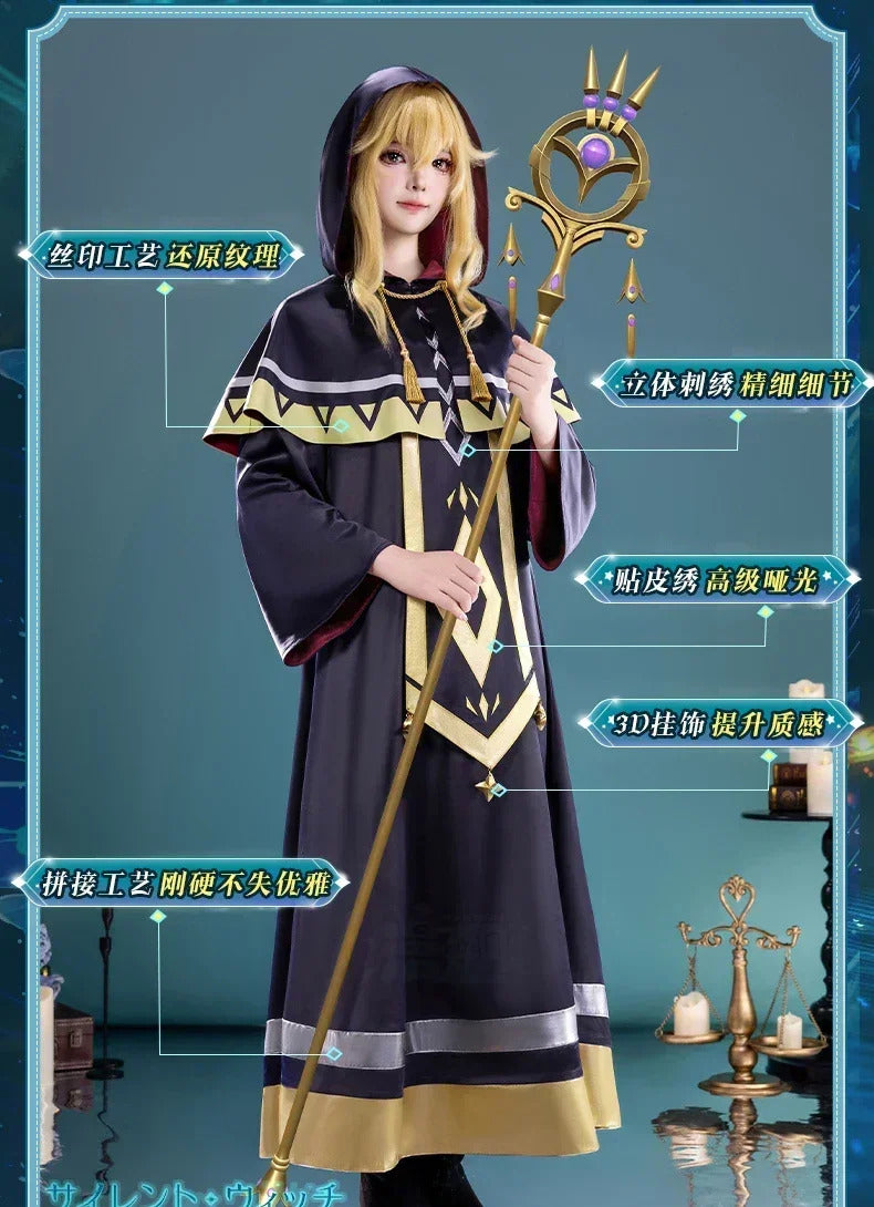 The Secret of the Silent Witch Monica Everette Cosplay Costume Uniform Halloween Carnival Party Christmas Play Role Clothing