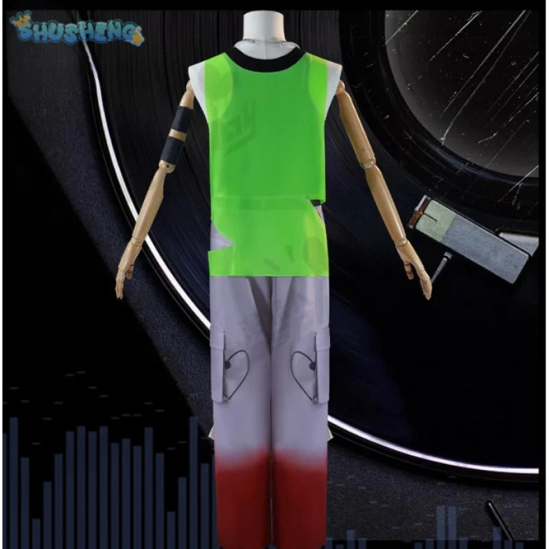Shusheng-N Anime Alien Stage TILL R7 luka Cosplay Blink Gone Costume Halloween Carnival Top Pants Props Accessories Belt Uniform Man Set
