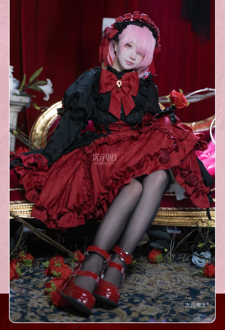 Anime Re:Zer Ram Cosplay Garage Kit Costume Halloween Party Sweet Lolita Dress Accessories Props Wig Set Woman Man MaidUniform