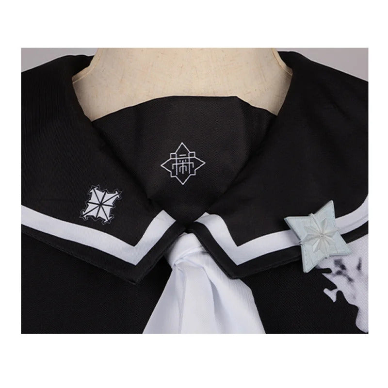 Amemiya Darumi Sizuhara Hiruko Sumino Takumi Omokage Yugamu The Hundred Line -Last Defense Academy cosplay Halloween costume set