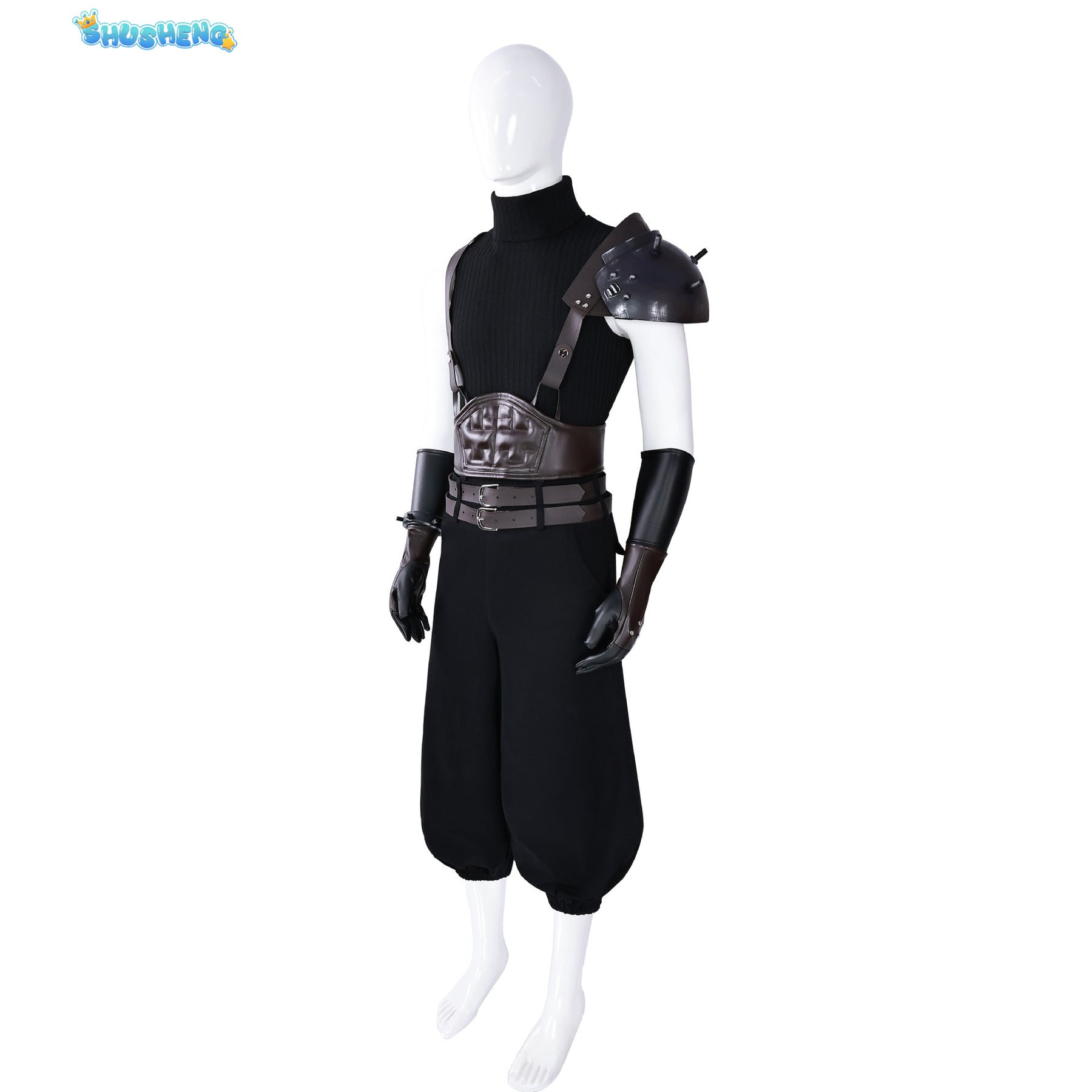 Final Fantasy VII Cloud Strife Cosplay Costume Outfit Adult Men Fantasia FF7 Halloween Disguise Suit