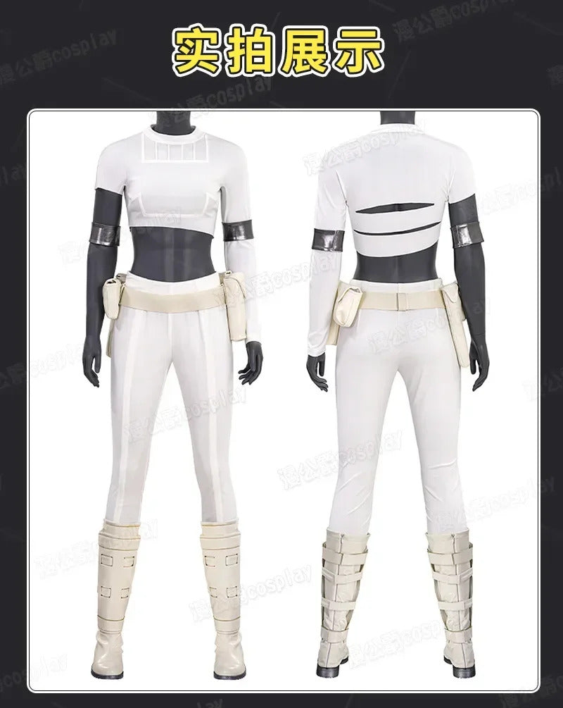 Movie Episode II - Attack of the Clones Padmé Amidala Cosplay Costume Uniform Halloween Carnival Party Christmas Play Role