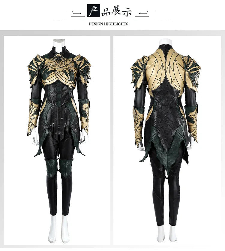 Game Baldur's Gate 3 Minthara Cosplay Costume Women Leathe Battle Suit with Accessories Halloween Carnival Party Outfits