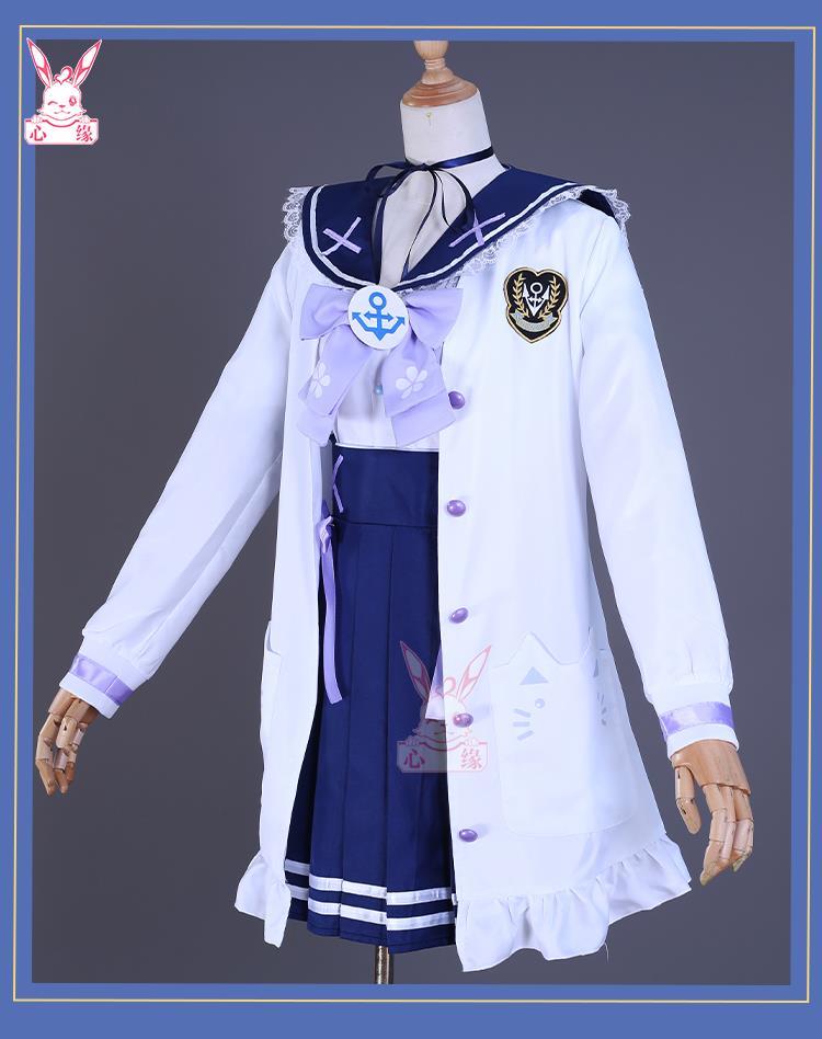 In Stock Aqua Minato Cosplay Costumes Hololive Holo Vtuber JK Sailor School Uniform Seifuku Ateshi Onion Baqua