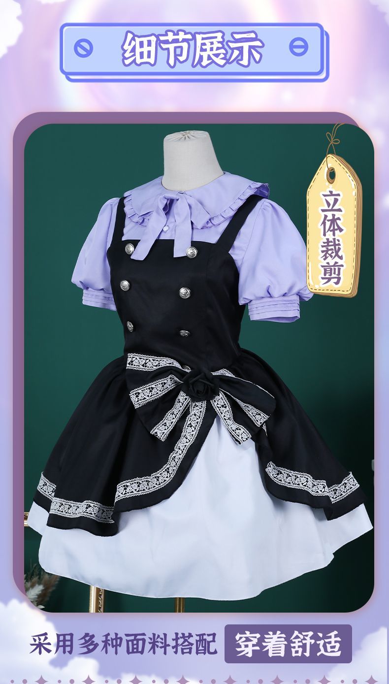 Rikka Takanashi Cosplay Costume Summer Gothic Dress Wig Halloween sweet girl New uniform Hero Cos