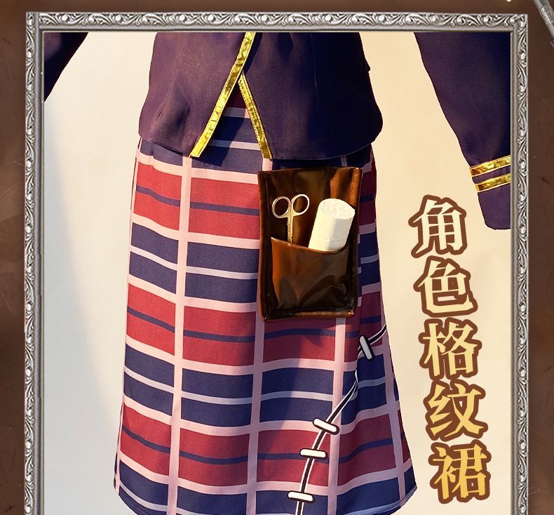 Game Identity V Doctor Emily Dyer Ivory Tower Cosplay Costume Women Dress Anime Outfit Halloween Party Roleplay Fullset