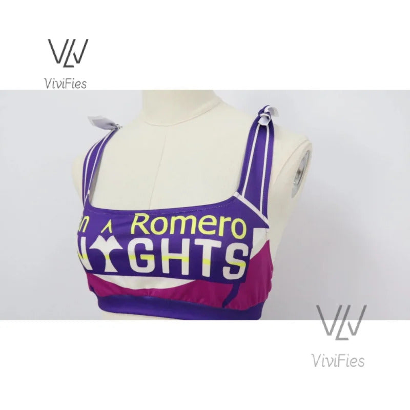 Game Lollipop Chainsaw Juliet Starling Cosplay Costume Women Tops Skirt Accessories Full Set Female Role Play Uniform Halloween