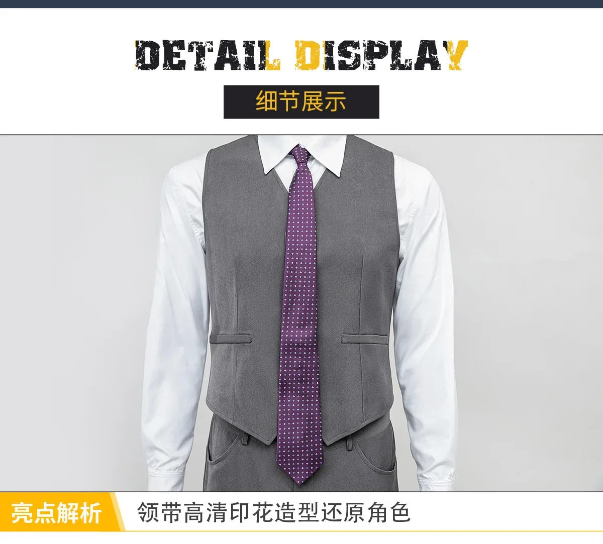 Shusheng-R Movie Noir Man Spider Cosplay Peter Parker Costume Man Fantasia suit coat vest for sale tie hat shoe set Halloween uniform
