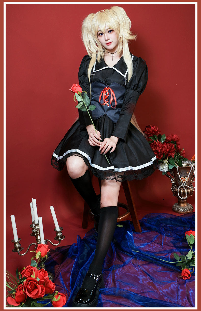 Anime Shugo Chara Cosplay Costumes Hoshina Utau Dresses Tsukiyomi Utau Girl's Princess Dress Suit Halloween Party Wigs Gifts
