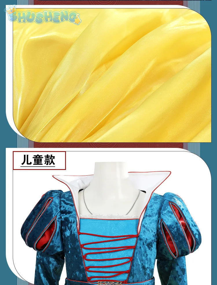 New Movies of 2025 Snow White cosplay Costume Adult and Child Sizes Fairy Tale Sweet Princess Dress Halloween Ball Woman Uniform