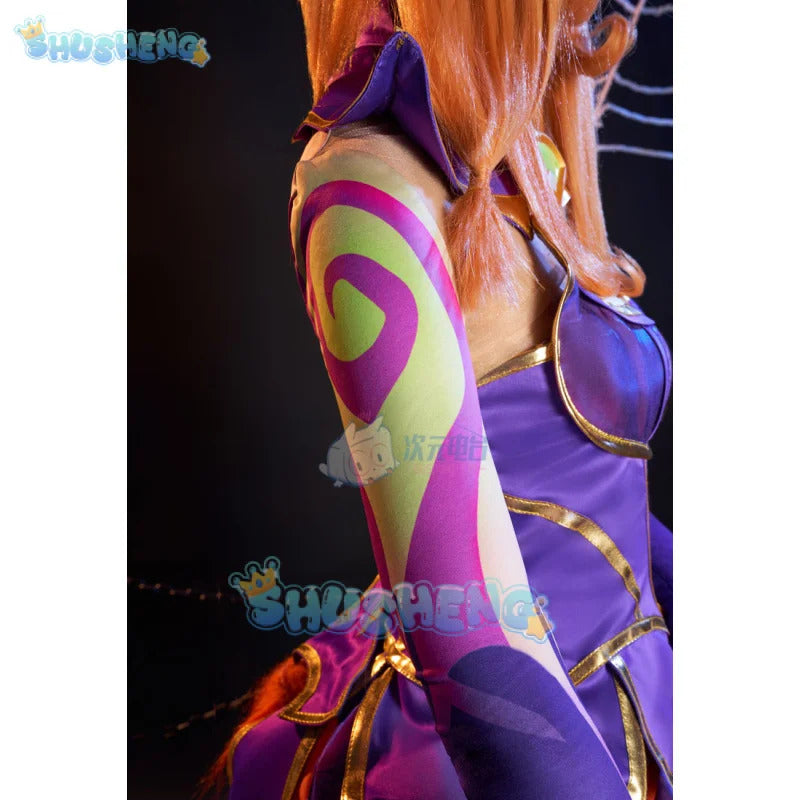Game Lol Neeko Cosplay Costume Ears, hats, tail,accessories Halloween party funny and cute uniform Neeko Woman Man Set