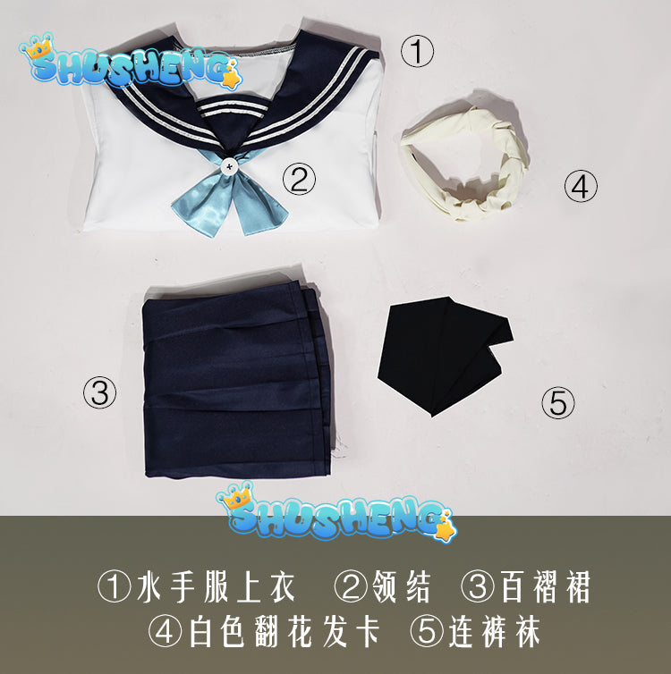 Amanai Riko Cosplay Costume Jujutsu Kaisen JK Uniform Skirt For Girls Costume Accessories Japanese Anime Sailor Suit COS