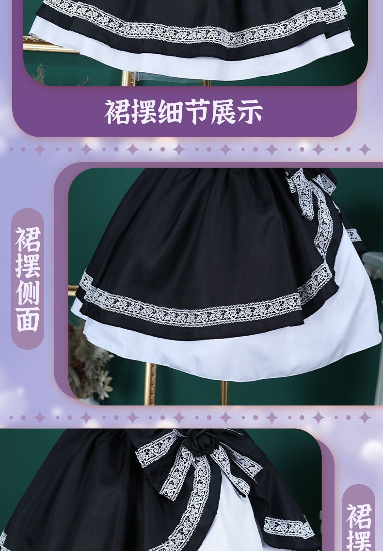 Rikka Takanashi Cosplay Costume Summer Gothic Dress Wig Halloween sweet girl New uniform Hero Cos