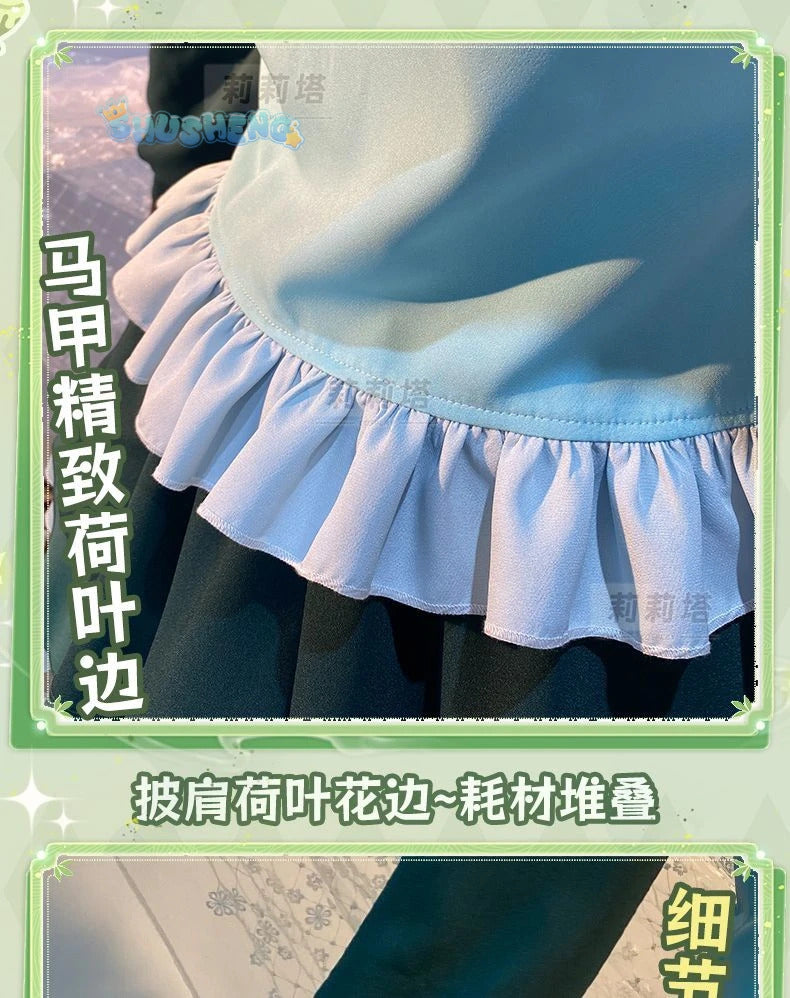 Takanashi Rikka Cosplay Love, Chunibyo & Other Delusions Costume Wig and Skirt Support Cute Lolita Party Carnival Girl man Set