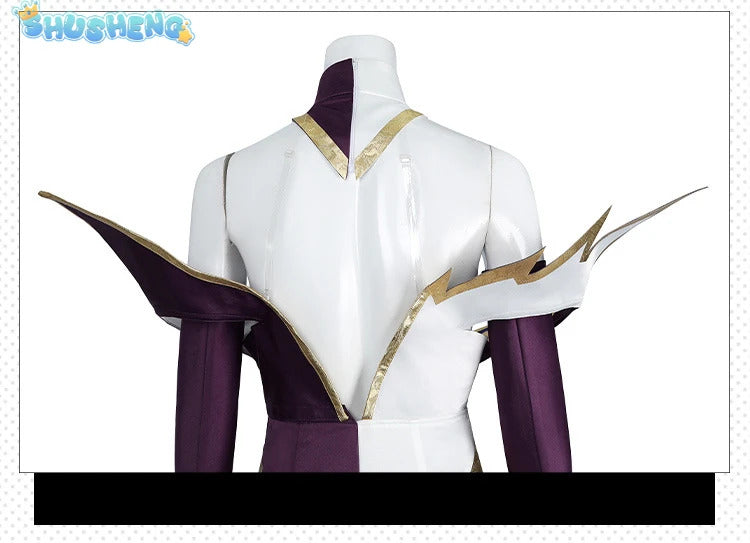 Game LOL Morgana Cosplay Costume Dress Set Women Coven Morgana Fashion Dress With Accessories Outfits Halloween Costume