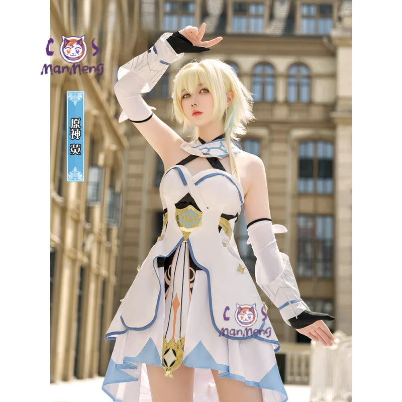 Shusheng-R Lumine Cosplay Game Genshin Impact Lumine Cosplay Costume Christmas Roleplay Costumes Wig Shoes Dress Genshin Impact Cosplay